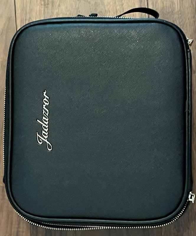 Used Black Jadazror Makeup Bag