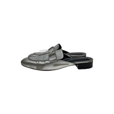 HERMES sandals, size 38, silver