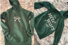 Sabrina Carpenter New Year Holiday Hoodie Allsize Forest Green Hoodie