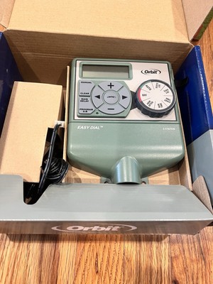 New ORBIT 57874- 4STATION SPRINKLER TIMER PROGRAMMING WITH EASY-SET LOGIC INDOOR