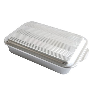 Nordic Ware 9x13 with Prism Metal Lid 1 Pack, Natural 