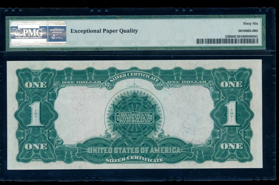 AC Fr 236 1899 $1 Silver Certificate PMG 66 EPQ .. Gem Uncirculated - Image 2 of 2