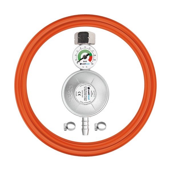 Cellfast Propan-Butan Anschlussset Mit Manometer 2M Schlauch-image