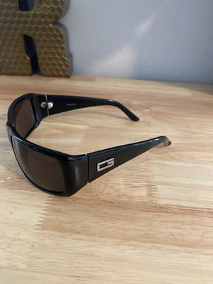 Gucci Black  Sunglasses And Brown GG 1494/S Logo Shield Pop Vintage Women s