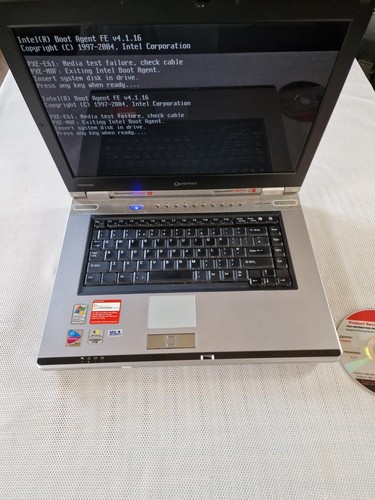 Toshiba Qosmio F10 QF10-124 Vtg Retro Gaming Laptop 15,4" For Parts Read Descrip - Afbeelding 9 van 21