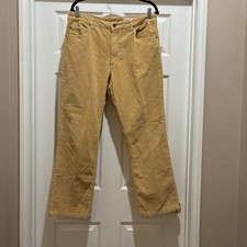 A.M.I. Women  s Vintage Corduroy Straight Leg Golden Pants Size 14