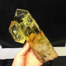 1.36LB natural citrine quartz obelisk crystal point energy healing