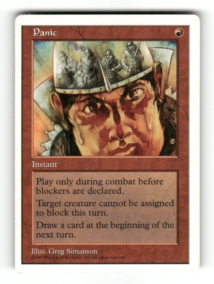 Panic Common Fifth Edition Magic: The Gathering Near Mint