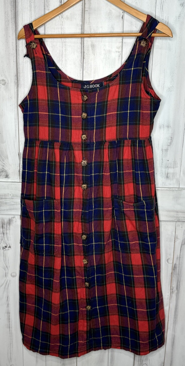 red pinafore dress womens Women's Organic Corduroy Pinafore Dress