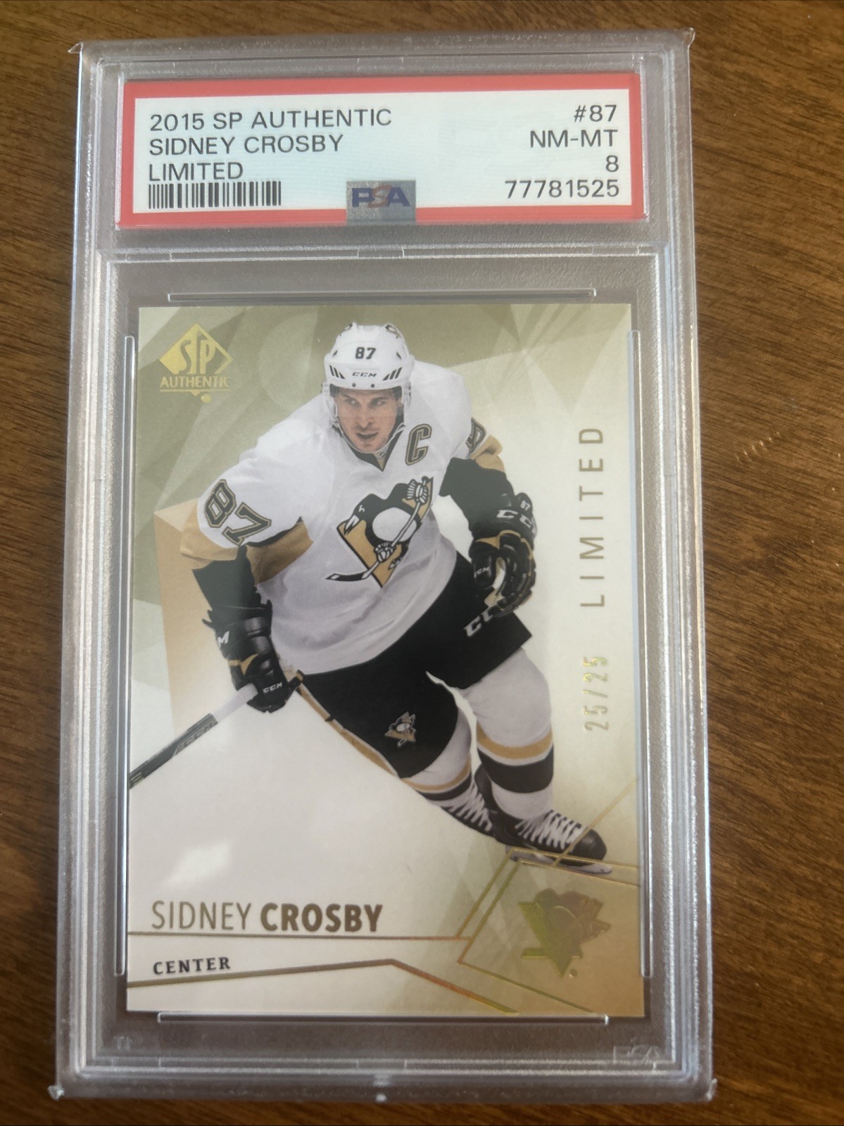 Sidney Crosby SP Authentic Limited #87 25/25 Pittsburgh Penguins