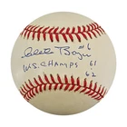 Clete Boyer New York Yankees Autographed Inscribed OAL Baseball JSA COA