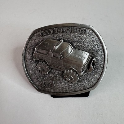 Vintage Stomper 4X4 Belt Buckle, Official Puller, Limited Edition 571 Rare, 1984