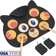 Portable Rechargeable Kids Electronic Drum Pa...