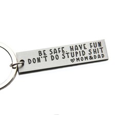 OFlyDesigns Drive Safe Keychain for Teens, Fu...