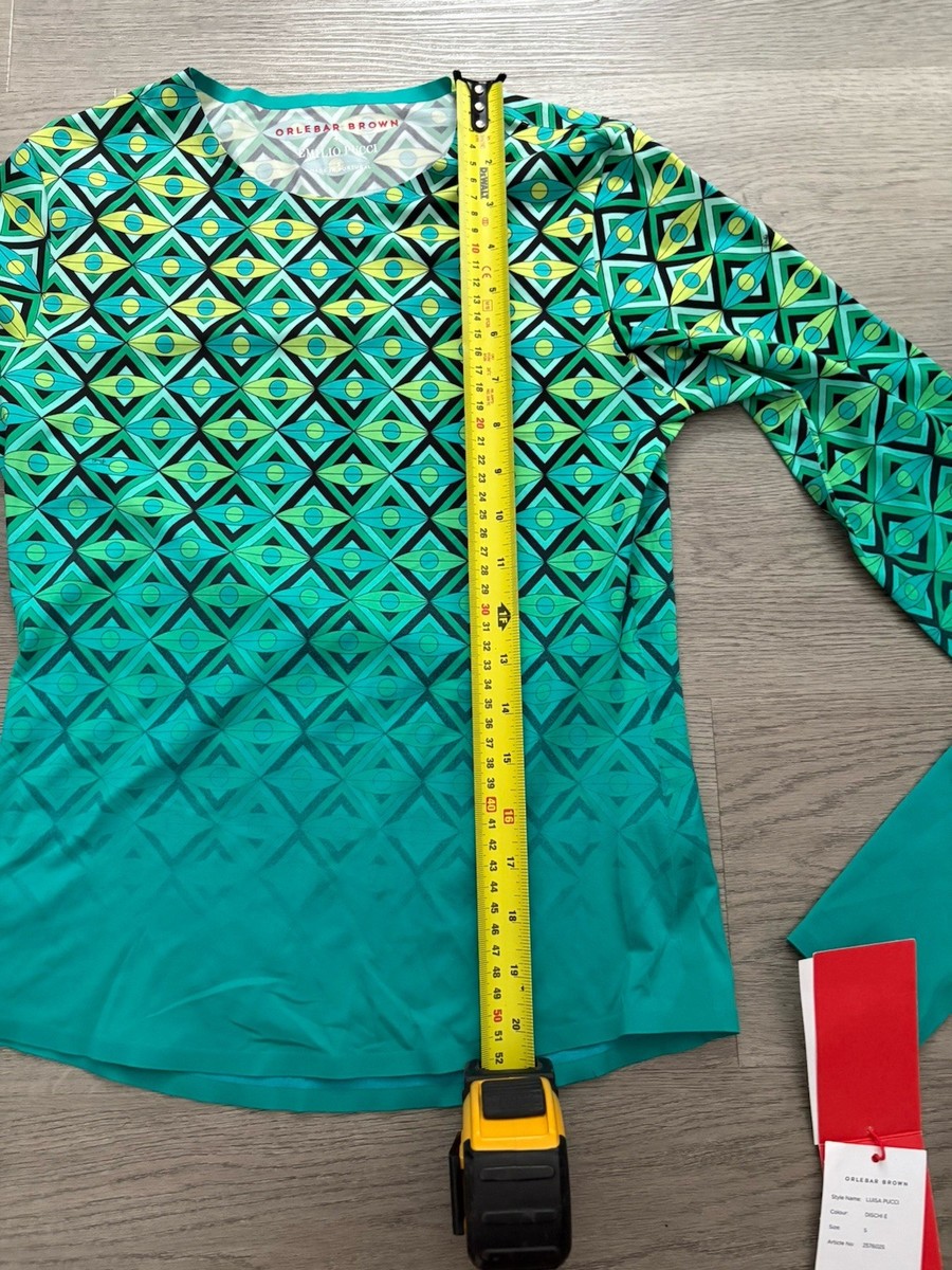 Orlebar Brown x Emilio Pucci Long Sleeve Rash Guard Swim Surf Top