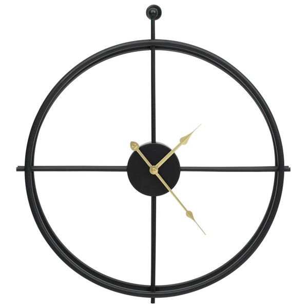 Wanduhr Schwarz 52 Cm Eisen-image