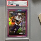 2024 Topps Chrome - Rookies Drake Maye #203 Pink Refractor (RC)