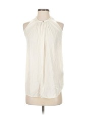 Catherine Malandrino Women Ivory Sleeveless Blouse XS