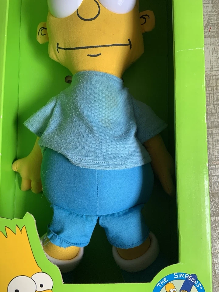 Muñeca de Trapo Bart Simpson De Colección Años 90 Personaje de Dibujos Animados de Los Simpson Con Caja Dan Dee Foto 3 de 4