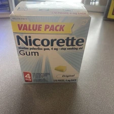 Nicorette 784761 Nicotine Gum, 4mg - 170 Count