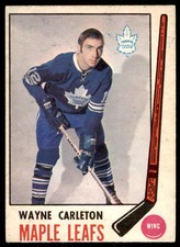 1969-70 O-Pee-Chee Wayne Carleton Toronto Maple Leafs #184