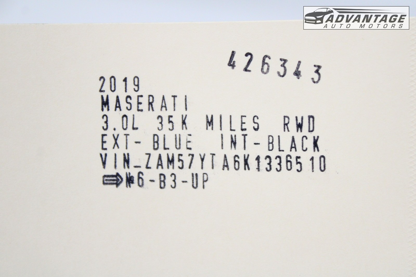 Maserati Ghibli 2014-2021 Washer reservoir