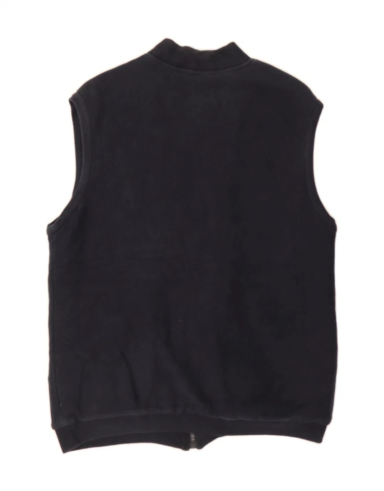 Chaleco reversible JANTZEN para hombre Reino Unido 40 grande azul marino poliéster CZ58 Foto 2 de 4