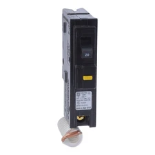 Square D by Schneider Electric Homeline 20 Amp Mini Circuit Breaker, 1 Pole, 120