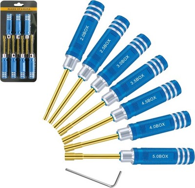 Sechskantmutter Schraubendreher Satz 2.0mm 2.5mm 3.0mm 3.5mm 4.0mm 4.5mm 5.0mm