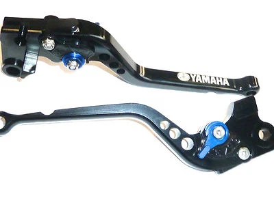 Yamaha MT-10 2016-2021 Long Noir Frein-Embrayage Poignées Set Course Piste Gravé - Photo 1/4