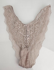 Victoria's Secret Mesh Lace Rhinestone Tanga Dream Angels Brazilian Panties L 7