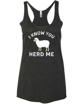 Funny Sheep Design I Know You Herd Me Sheep Pet Lovers New Trendy Gift Racer Tan
