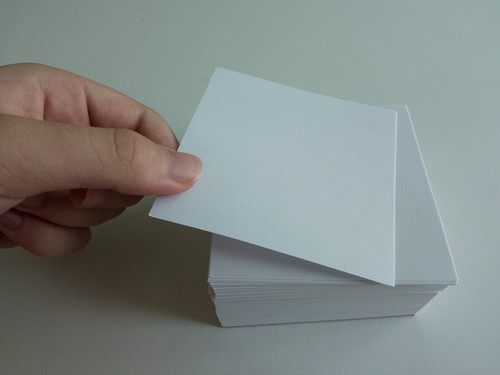 1 Cubo Suelto Hojas Blancas Jotter Block Memo Nota Recordatorio Organizador 9X9cm - Imagen 5 de 7