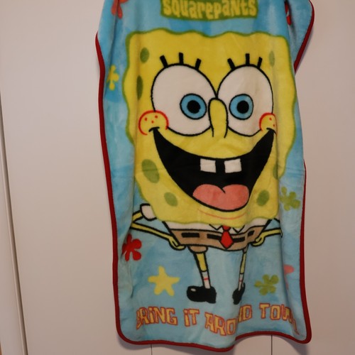 Spongebob Squarepants Bring It Around Town Fleece Throw Blanket Appx 43"×30" - Picture 7 of 7