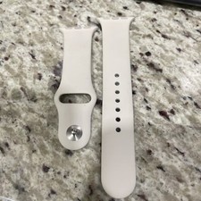 OEM Genuine Apple Watch Sport Band 6 5 4 3 2 1 SE 41mm M/L Starlight -Silver Pin