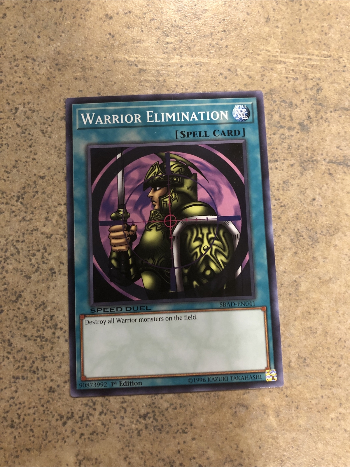 Yu-Gi-Oh! Warrior Elimination Card – SBAD-EN041 Common, 1st Edition, Speed Duel: Attack From The Deep