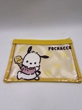 Sanrio Japan: Pochacco Kuji: Flat Pouch: Yellow F4 