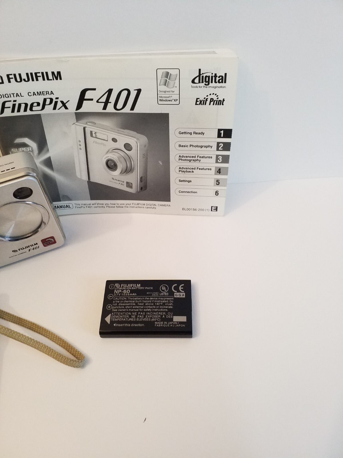Fujifilm FinePix F Series F401 2.1MP Digital Camera - Metallic silver