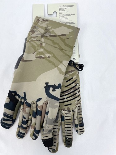 Under Armour Early Season Liner Gloves Camo Green Men XL Trigger Finger 1377509 - Picture 4 of 4