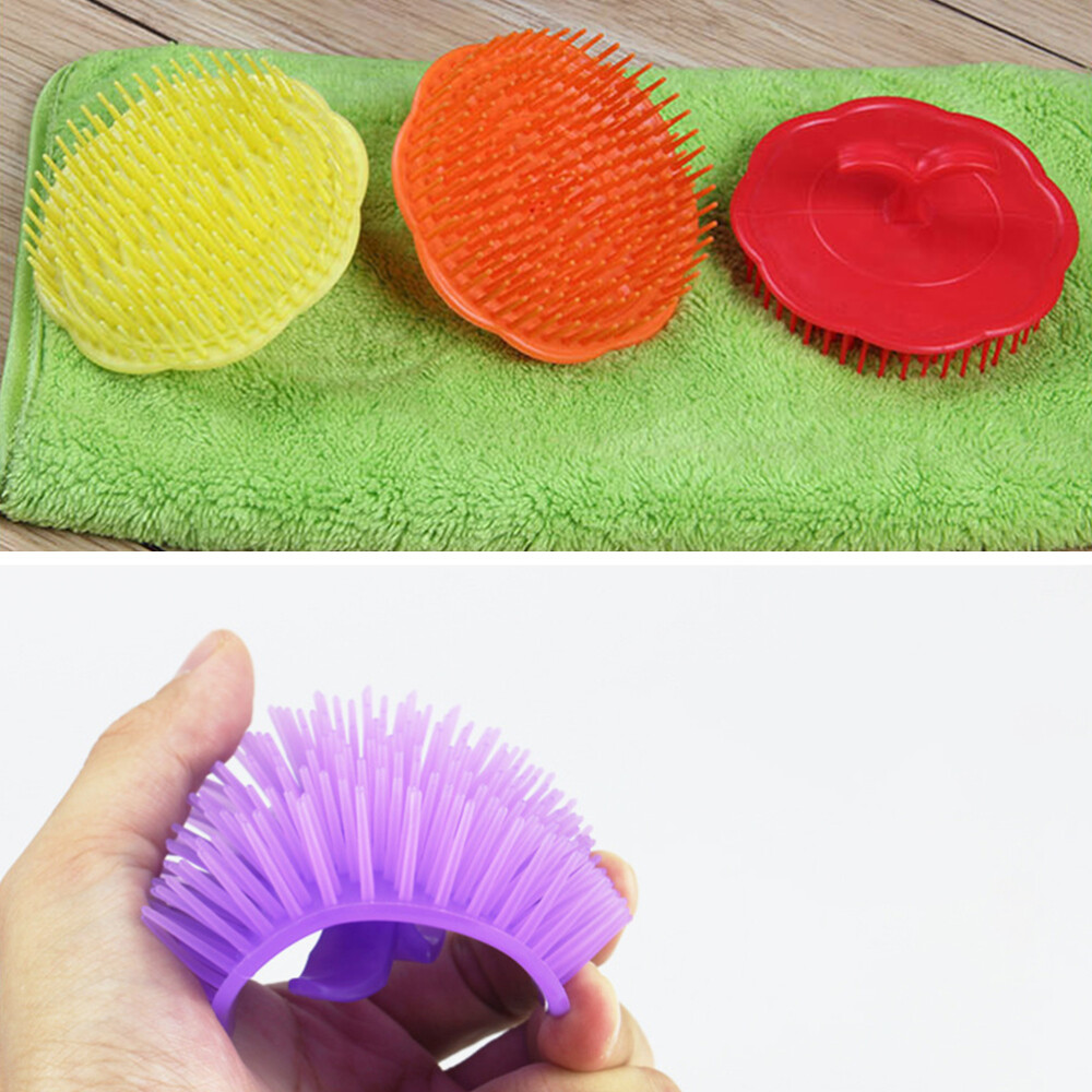 5 PCS Silicone Hair Scrubber Body Massager Wash Scalp Brush eBay