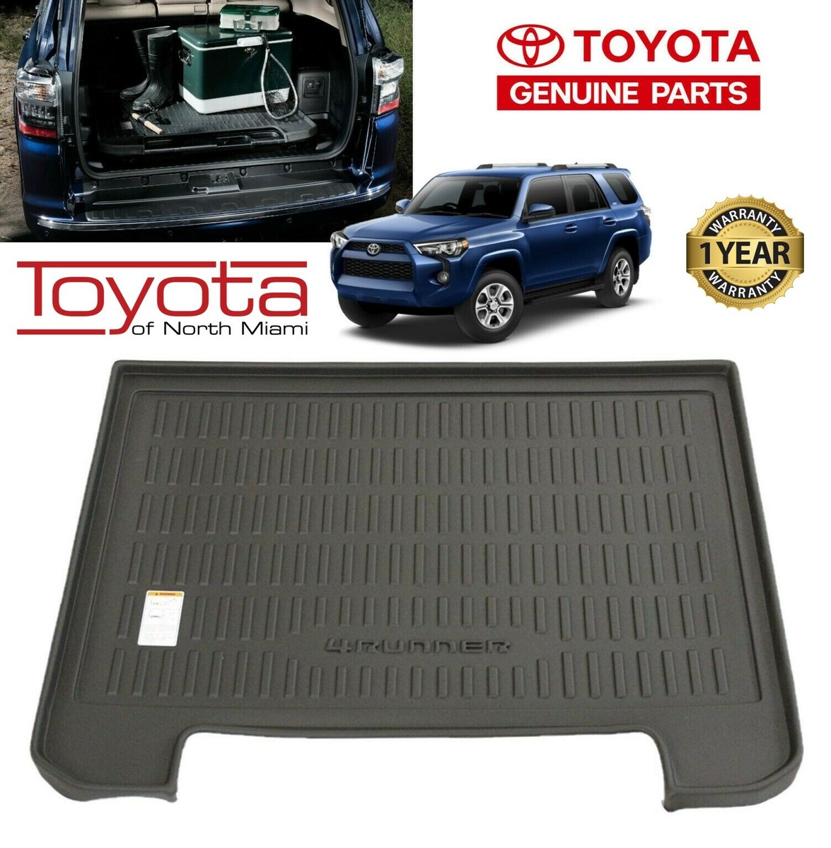 Set di 4 tappetini auto Per TOYOTA 4Runner 7seats 2010-, set tappetini tutte le stagioni, antiscivolo protezioni auto,D