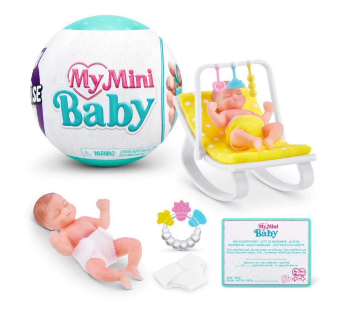 Zuru My Mini Baby Yellow Rocker Bouncer Complete