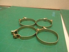 LOT OF 4 2" HOSE CLAMPS