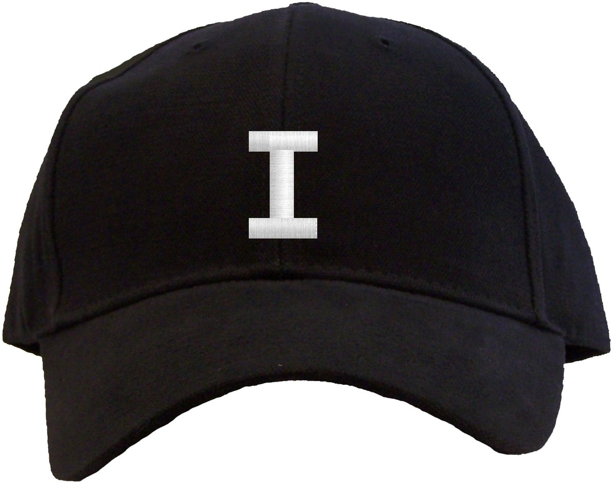 Letter I Initial Embroidered Pro Sport Baseball Cap
