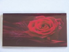 Red Rose Vinyl Checkbook Cover