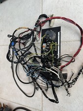 EMCO Compact 5 CNC Lathe output input back panel with cables