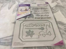 Crafter's Companion FLORAL SPRAY Stamp and Die Set New In Package Gemini
