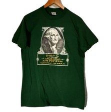 VTG The Buck Starts Here Bureau of Engraving & Printing Jerzees T-Shirt - Size M
