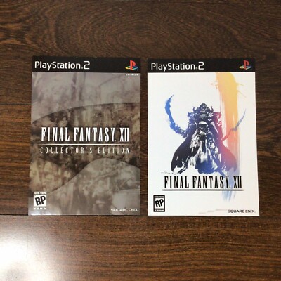 Final Fantasy XII & Collector s Edition Playstation PS2 Box Art Poster GameStop