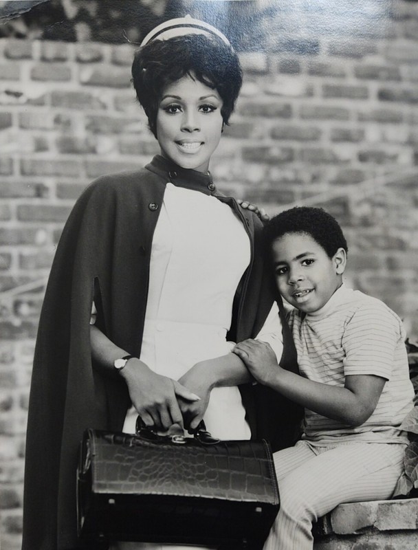 Diahann Carroll Marc Copage JULIA 8x10 BW Original Press Photo by John Engstead